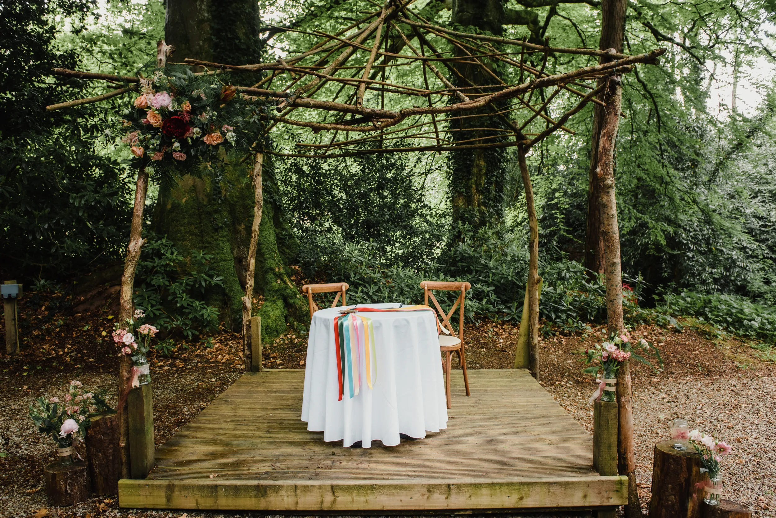 celebrant led wedding ceremony at beech hill private venue in ni