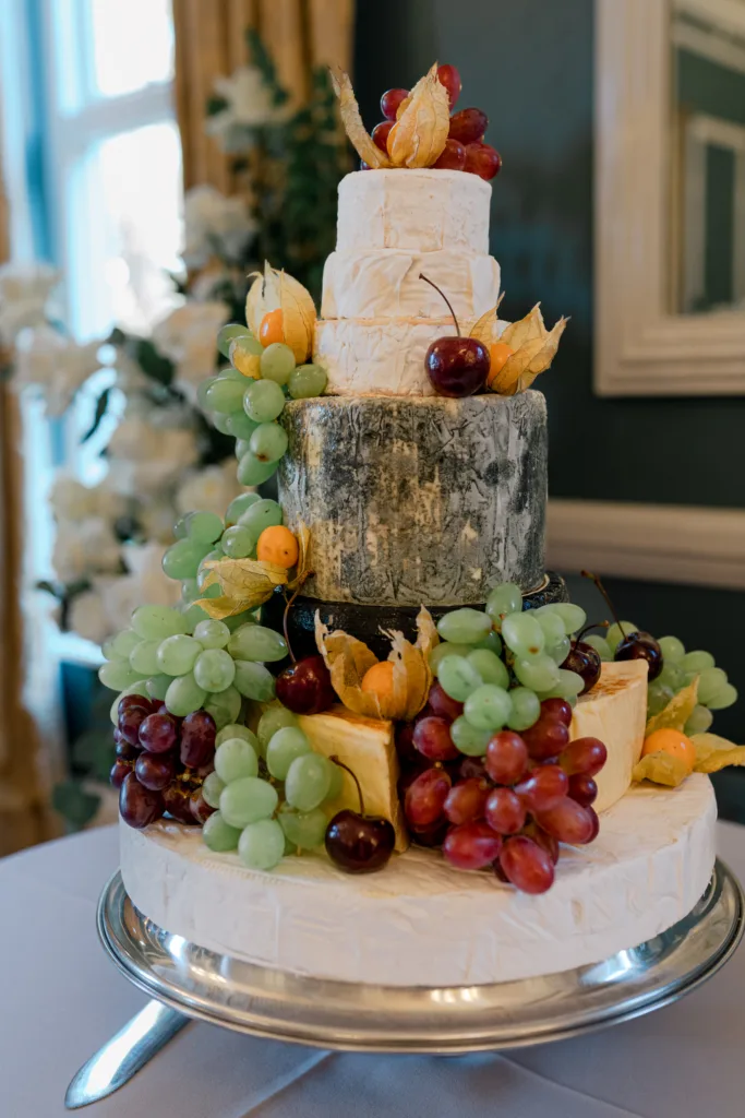 alternative or something different to wedding cake cheese wheel magheramorne estate private venue