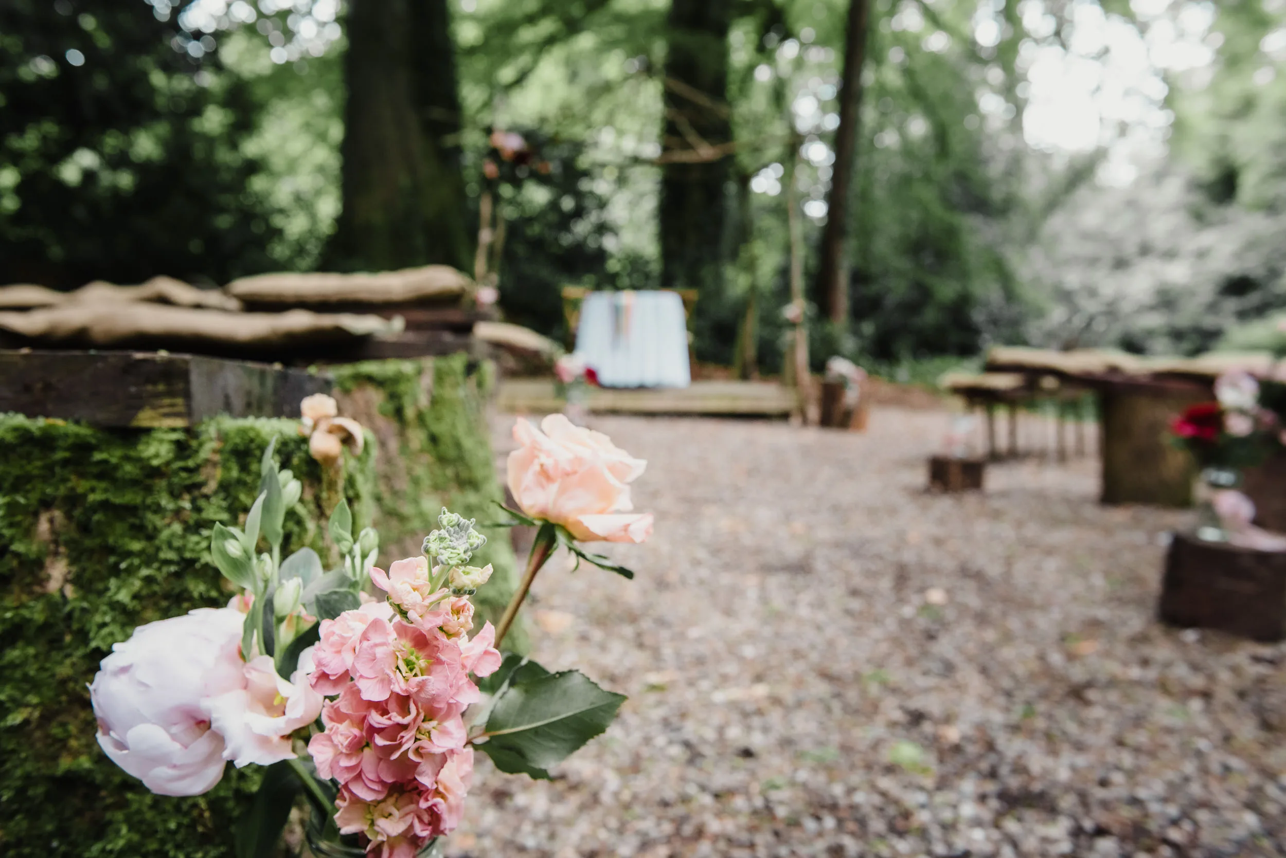 relaxed outdoor ceremony space in ni